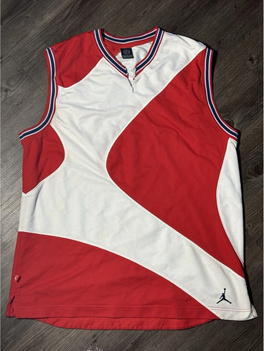 Vintage Y2K Air Jordan Mesh Sewn Jersey: 20th Anniversary ('85-'05): XXL